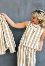 The Golden House Feel Top Stripe 'Bobbie' - Beige/White