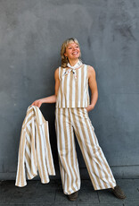 The Golden House Feel Top Stripe 'Bobbie' - Beige/White