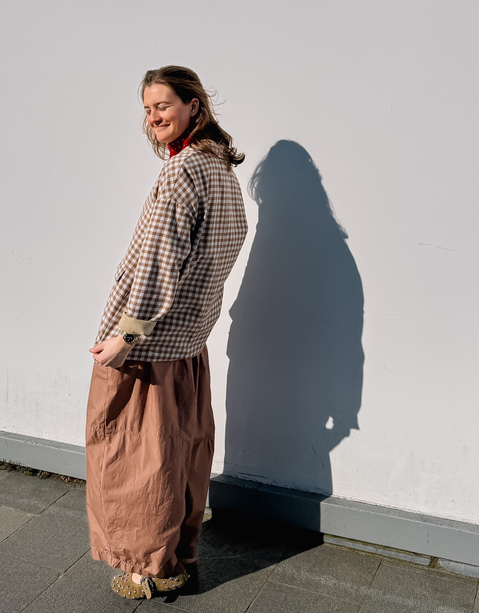 The Golden House Joh Blazer 'Kaat' - Carreaux Camel - TU