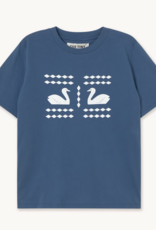 The Tiny Big Sister T-Shirt 'Doves' - Light Navy - The Tiny Big Sister