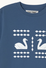 The Tiny Big Sister T-Shirt 'Doves' - Light Navy - The Tiny Big Sister