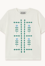 The Tiny Big Sister T-Shirt 'Flowers' - Off White - The Tiny Big Sister