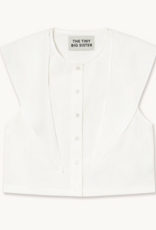 The Tiny Big Sister Top 'Scarf Neck'  - Off White - The Tiny Big Sister