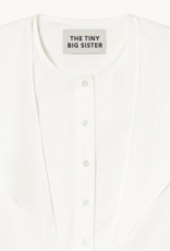 The Tiny Big Sister Top 'Scarf Neck'  - Off White - The Tiny Big Sister