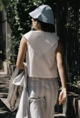 The Tiny Big Sister Top 'Scarf Neck'  - Off White - The Tiny Big Sister