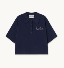 The Tiny Big Sister Polo 'Swans' - Navy -  The Tiny Big Sister