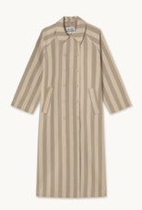 The Tiny Big Sister Trench Coat 'Striped' - Mocha/Dark Vanilla - The Tiny Big Sister