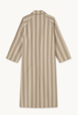 The Tiny Big Sister Trench Coat 'Striped' - Mocha/Dark Vanilla - The Tiny Big Sister