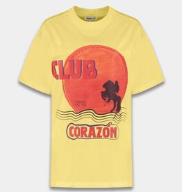 Harper&Yve T-Shirt  'Clubcorazon' - Light Yellow - Harper&Yve