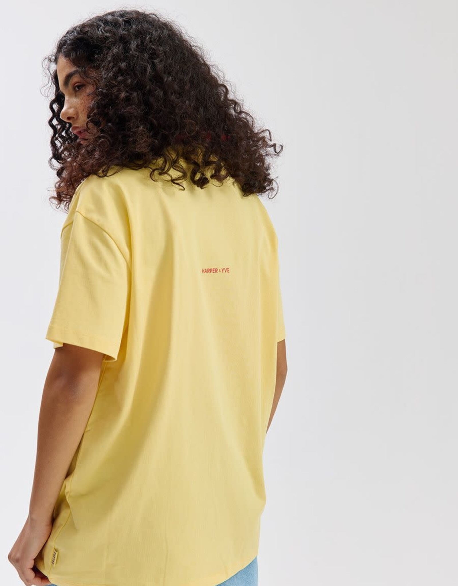 Harper&Yve T-Shirt  'Clubcorazon' - Light Yellow - Harper&Yve