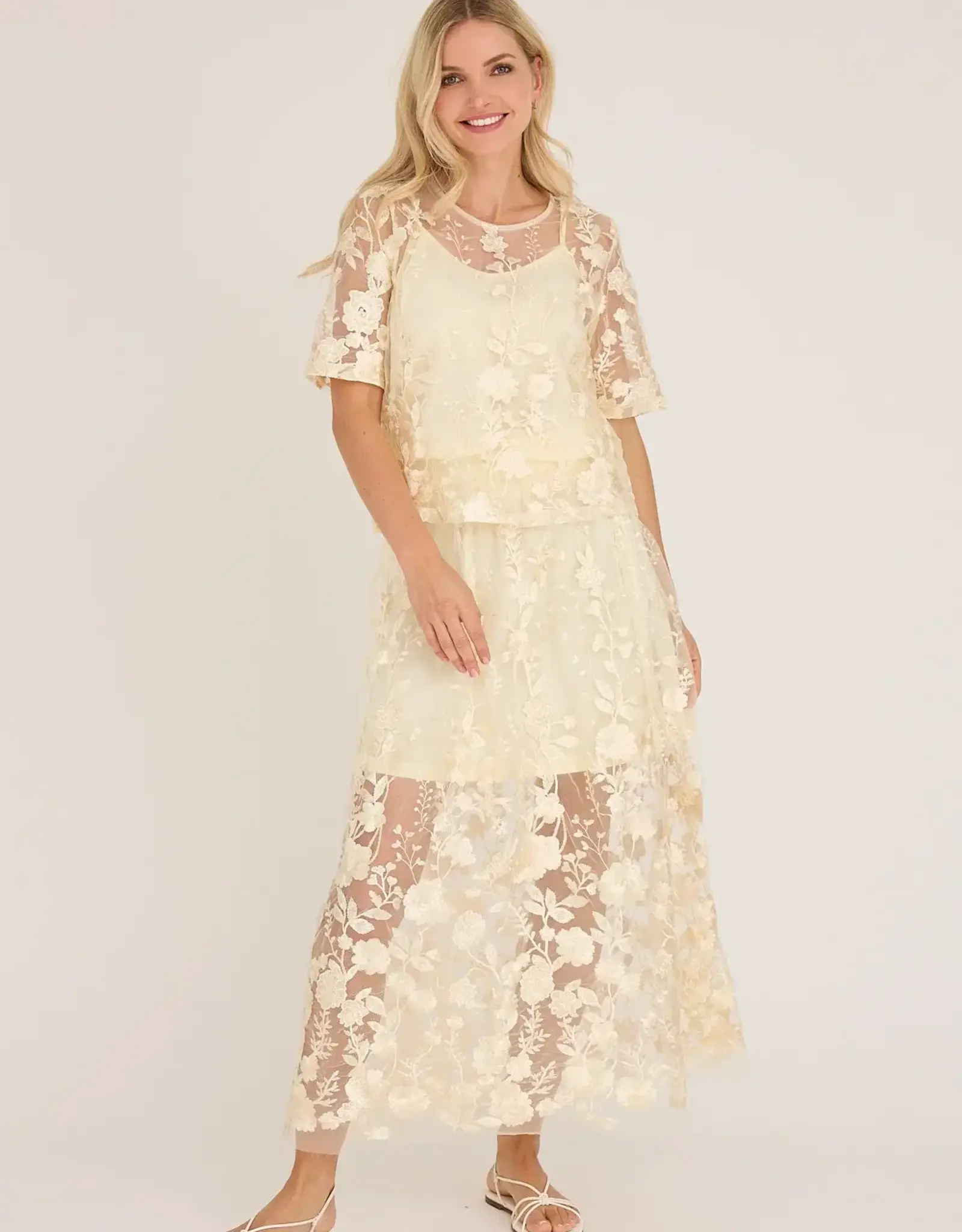 A view Blouse 'Fuchsia' - Pale Yellow - A View