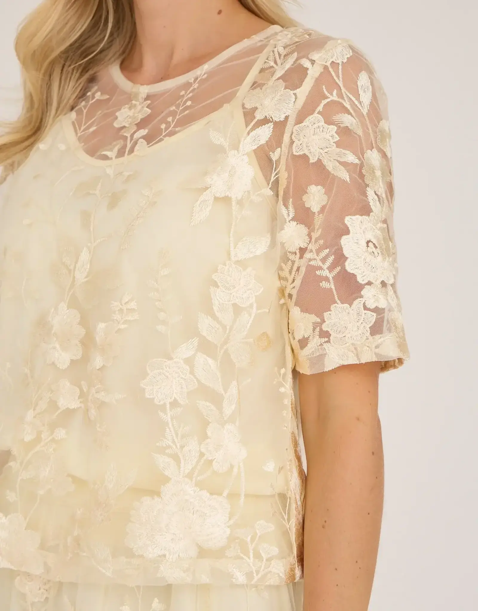 A view Blouse 'Fuchsia' - Pale Yellow - A View
