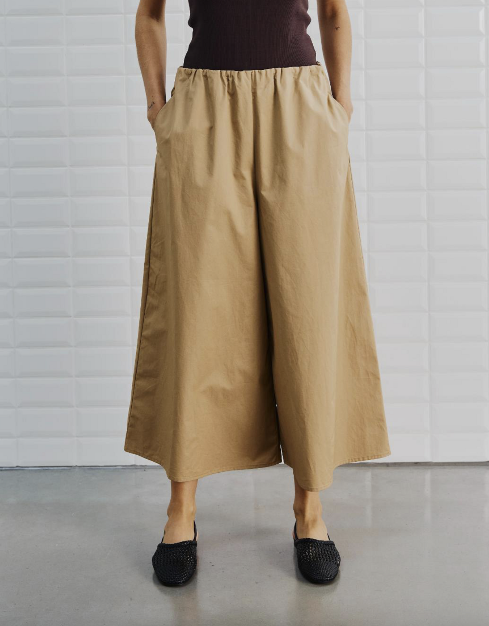 Withblack Culotte 'Lara'  - Summer Camel - Withblack