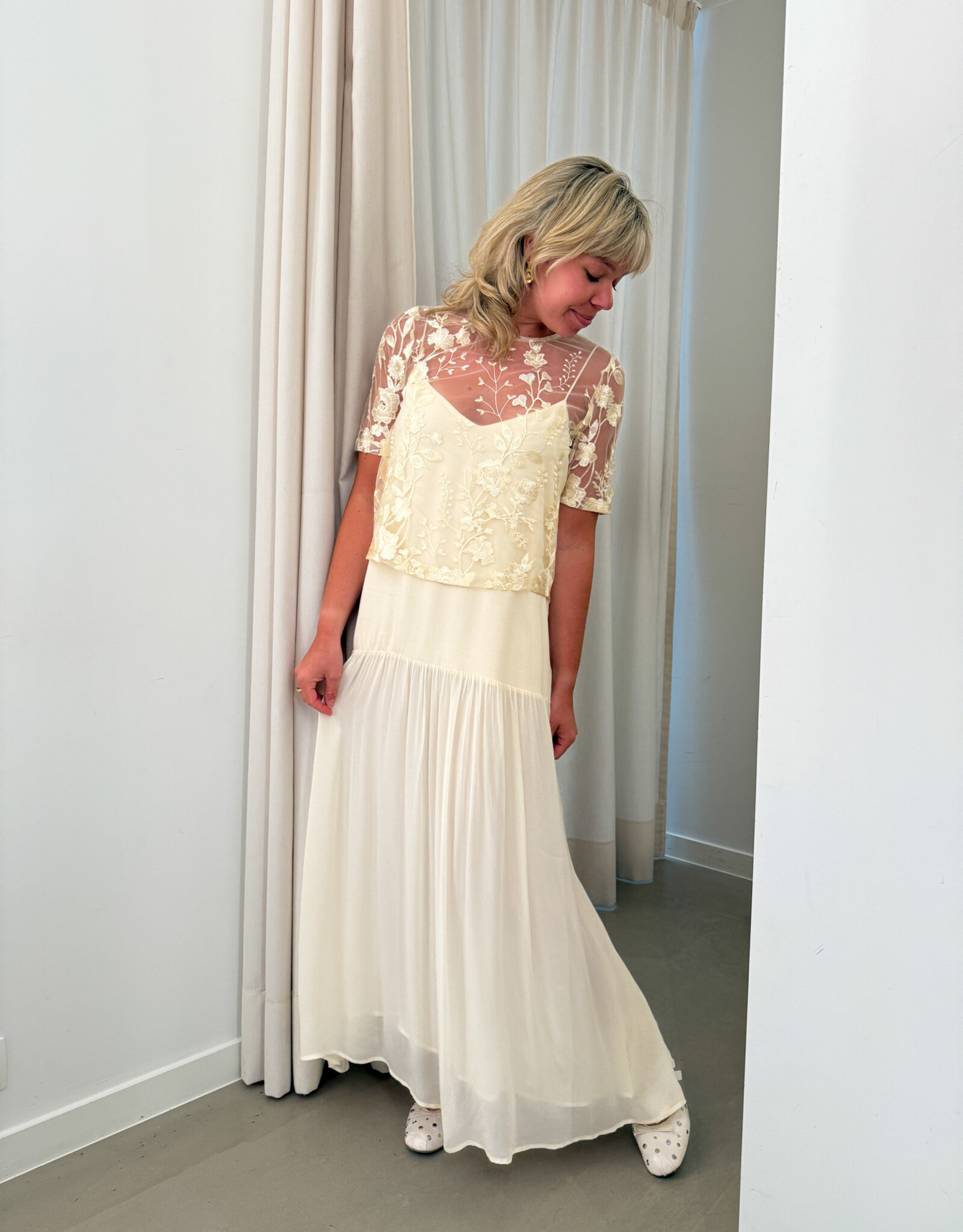 Suncoo Jurk 'Carlota' - Creme - Suncoo