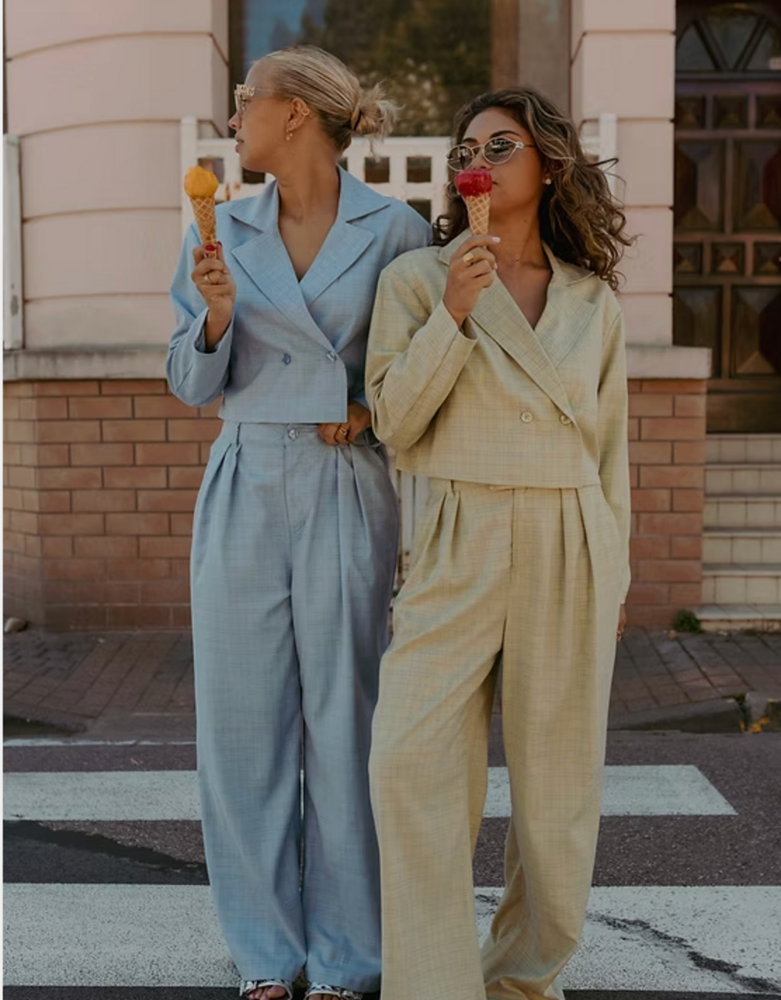 Monré Broek 'Ivy' - Blauw - Monré