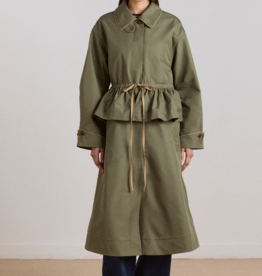 Damson Madder Trench 'Myrtle' - Sage - Damson Madder