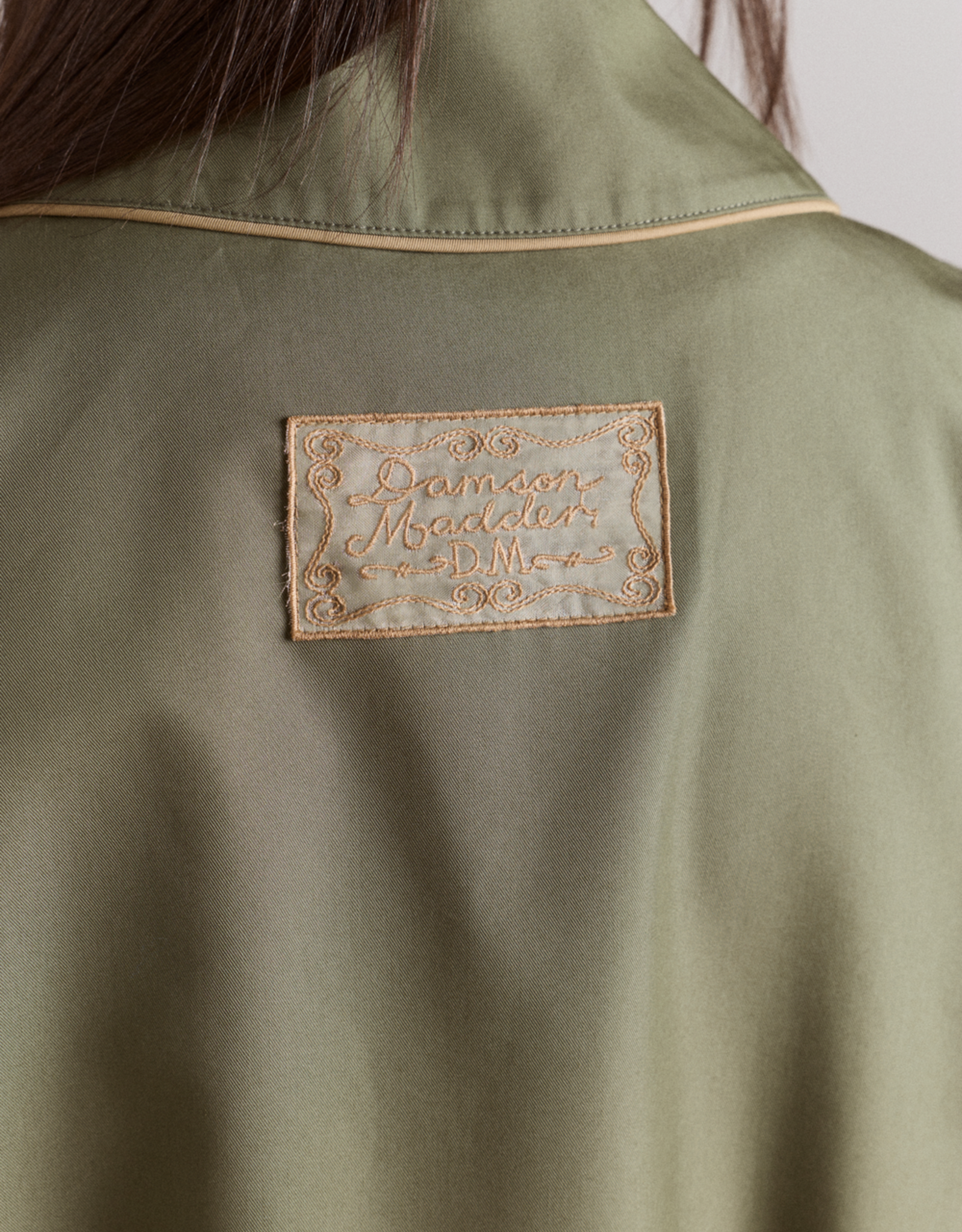 Damson Madder Trench 'Myrtle' - Sage - Damson Madder