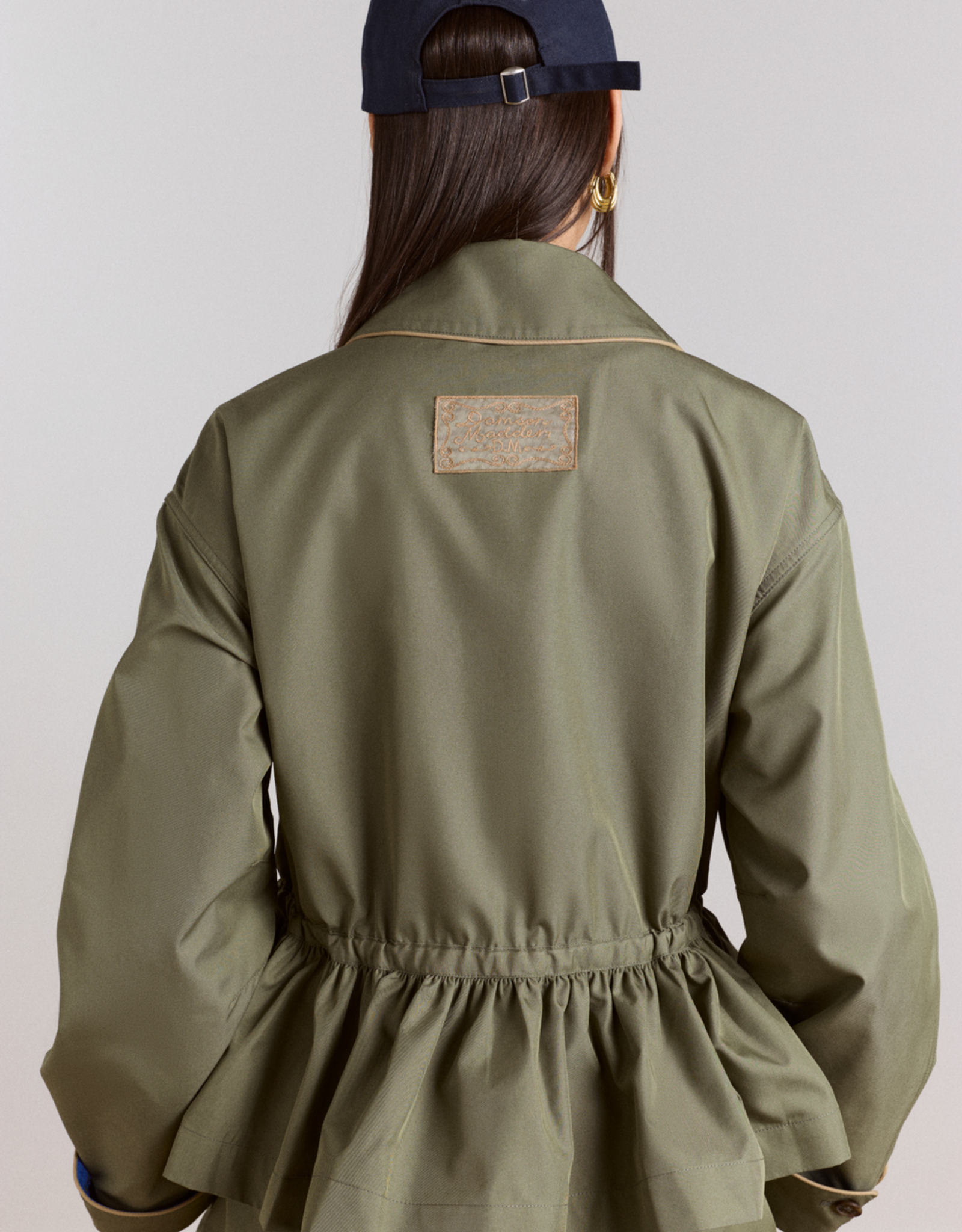 Damson Madder Trench 'Myrtle' - Sage - Damson Madder