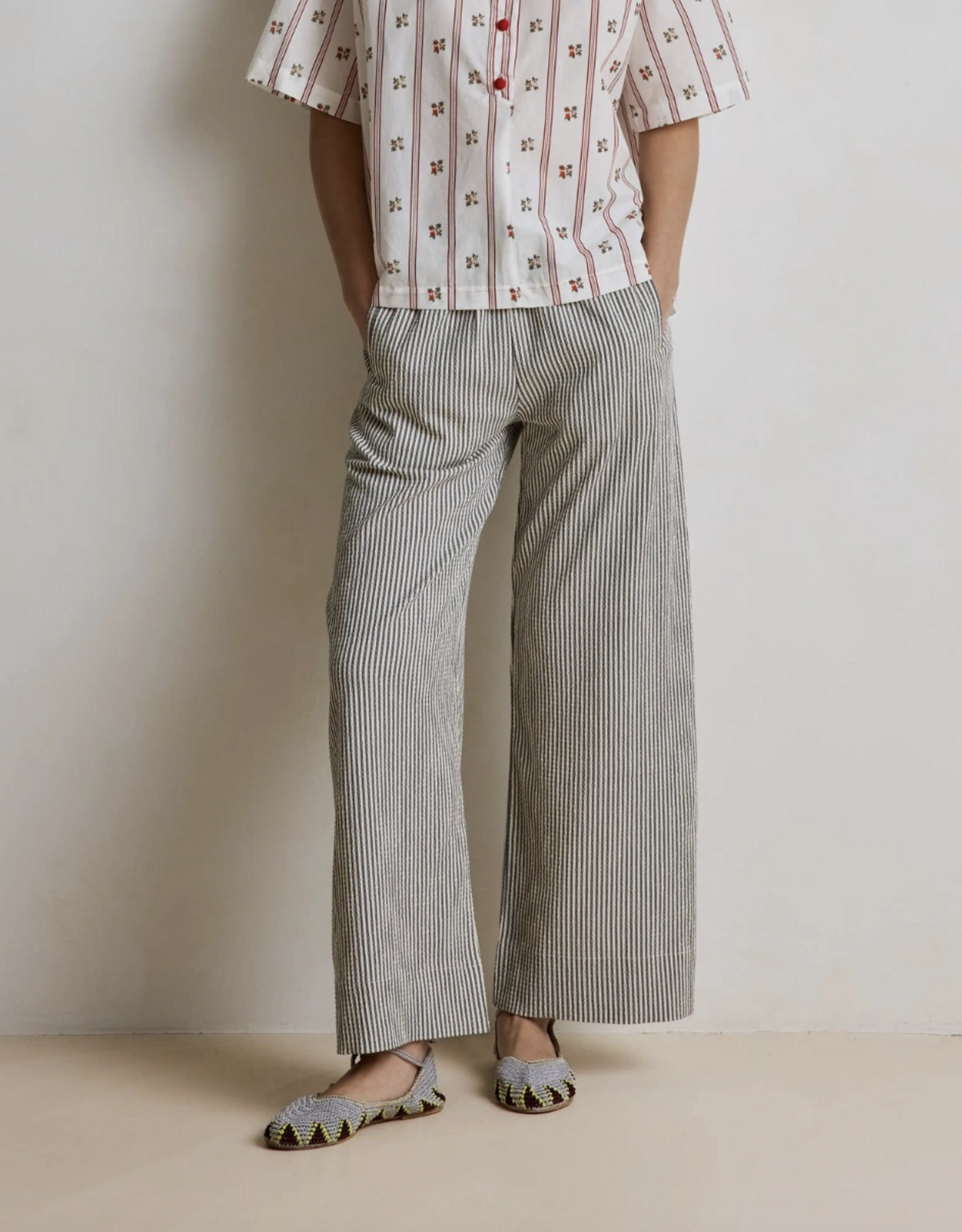 Hod Paris Broek Stripe 'Jim' - Carbon - Hod Paris