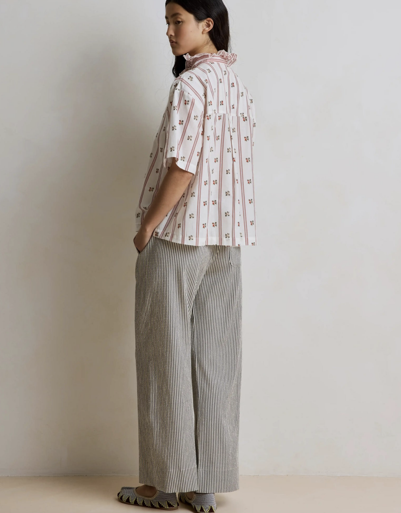 Hod Paris Broek Stripe 'Jim' - Carbon - Hod Paris