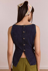 Damson Madder Top 'Maxime' - Dark Indigo - Damson Madder