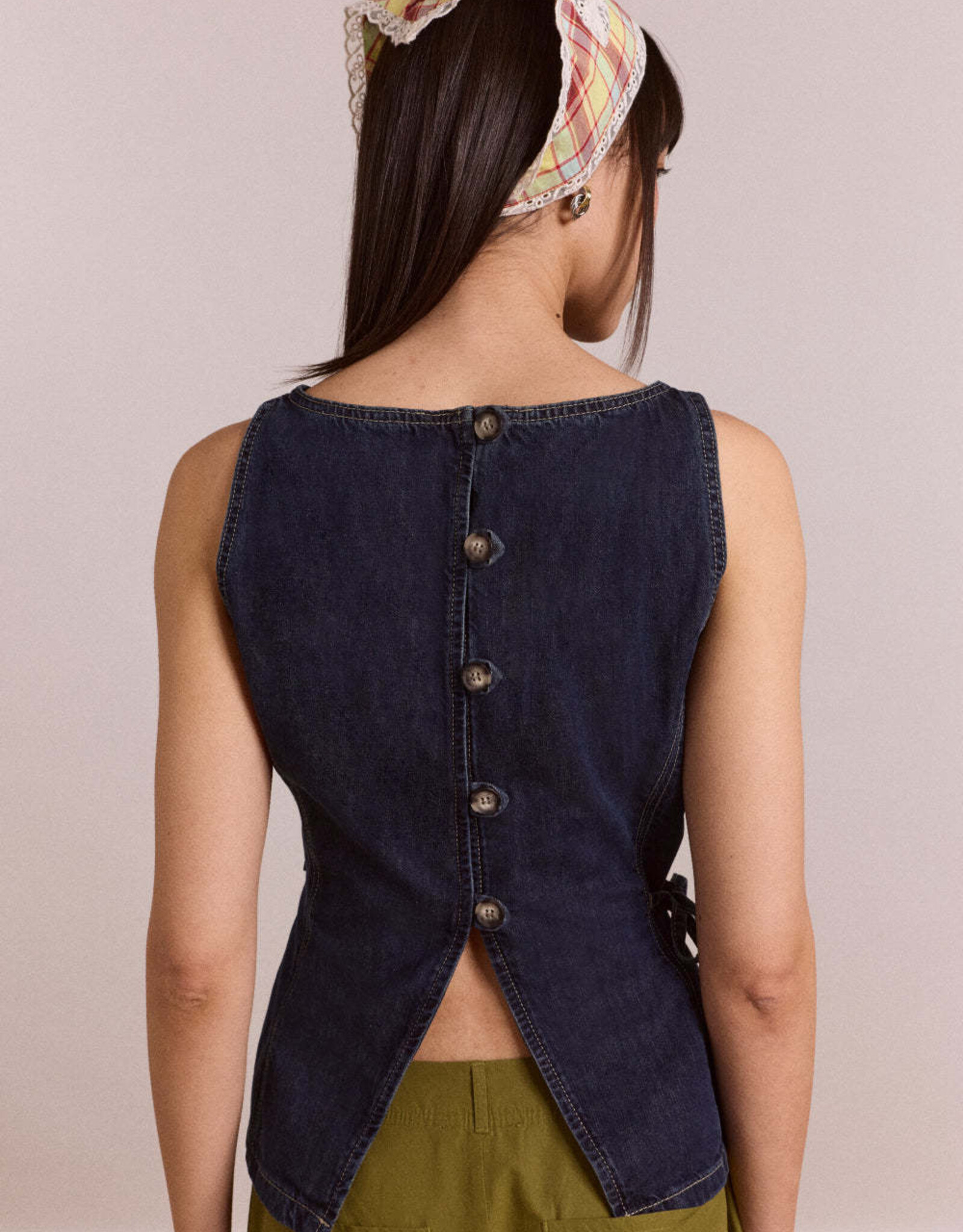 Damson Madder Top 'Maxime' - Dark Indigo - Damson Madder