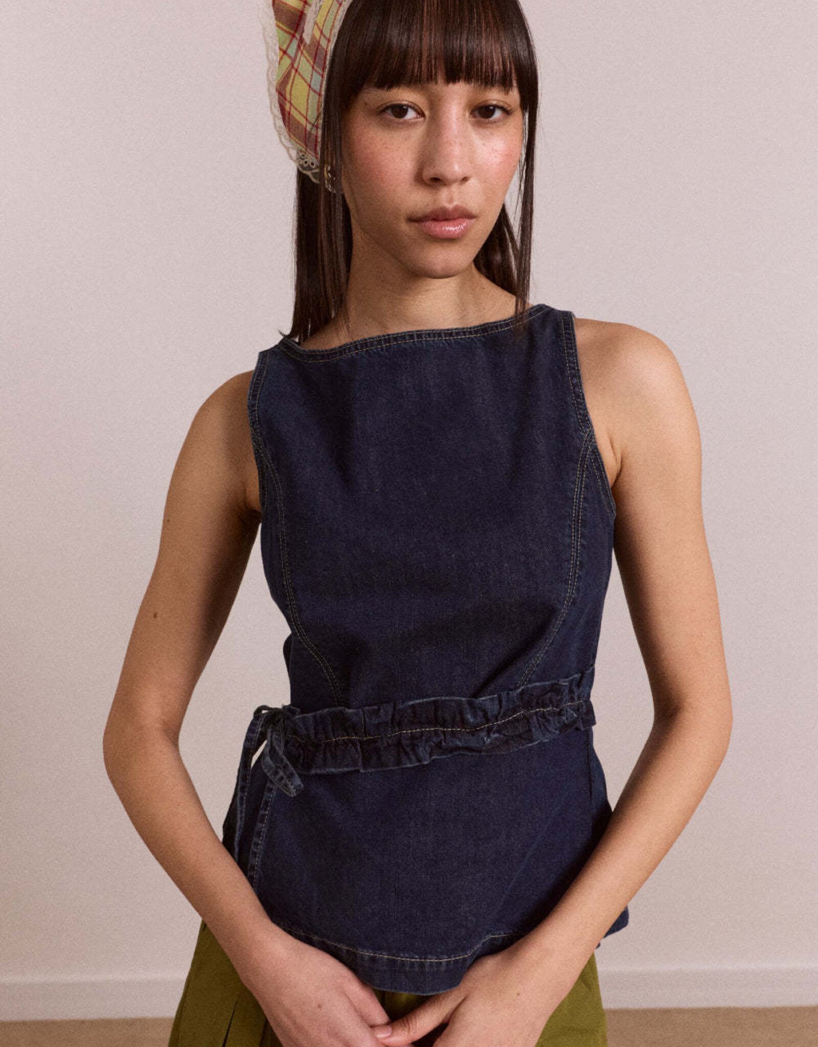 Damson Madder Top 'Maxime' - Dark Indigo - Damson Madder