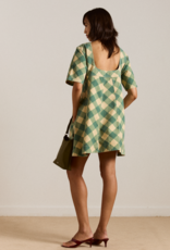 Damson Madder Jurk 'Bridget' - Green Butter Gingham - Damson Madder