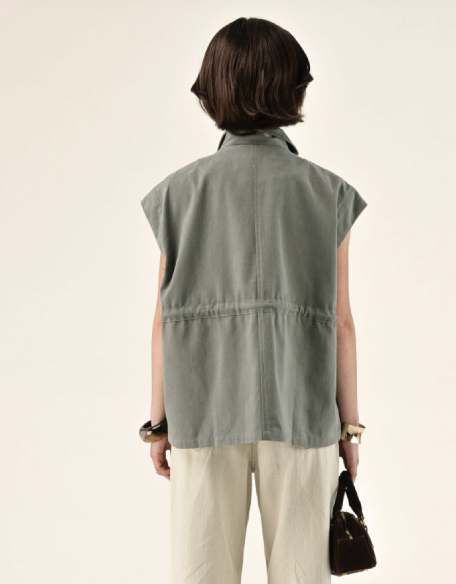 Orfeo - LMK Waistcoat 'Vivianna'  - Kaki - Orfeo