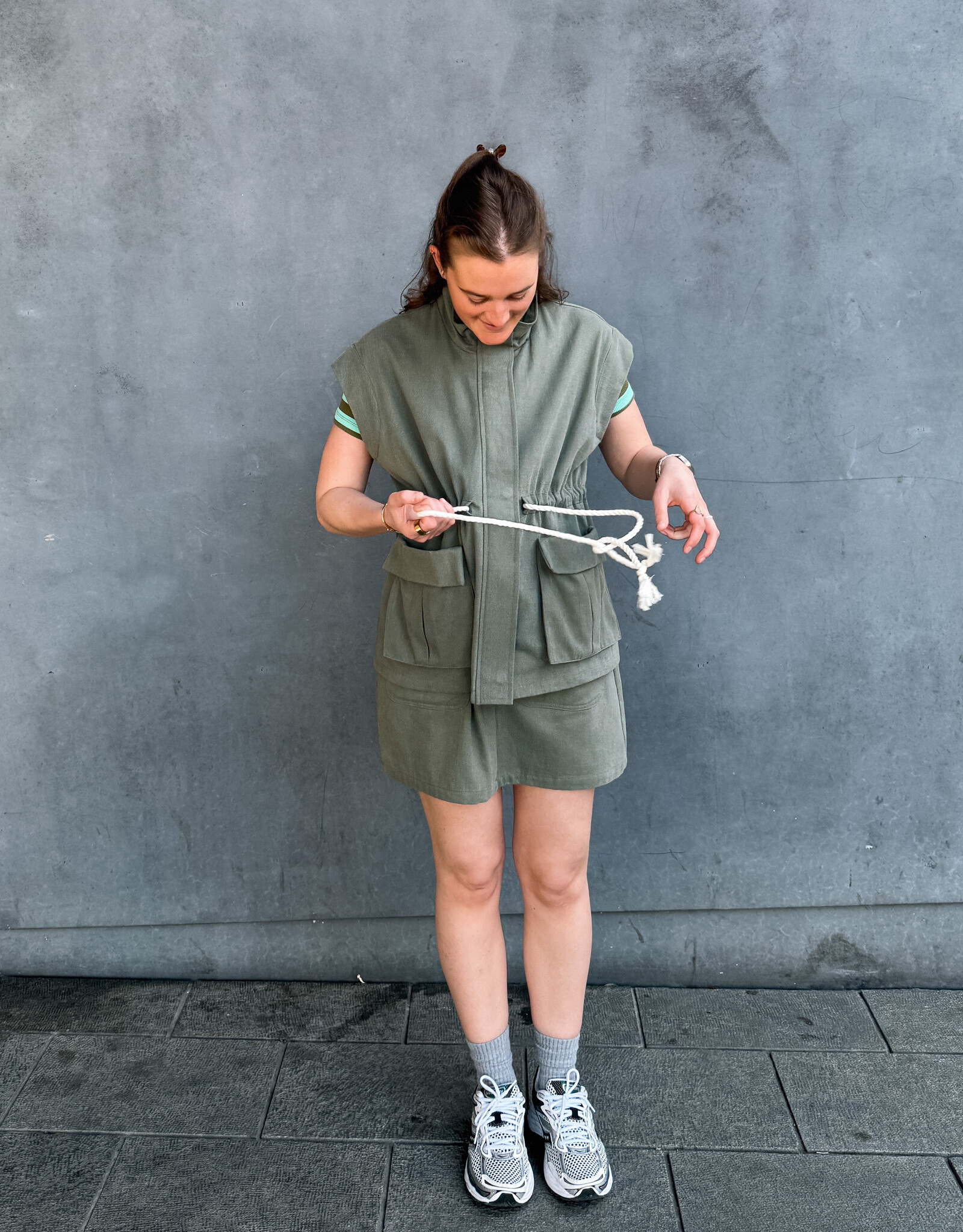 Orfeo - LMK Waistcoat 'Vivianna'  - Kaki - Orfeo