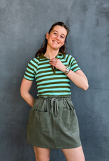 Damson Madder Polo 'Delphi' - Green - Damson Madder