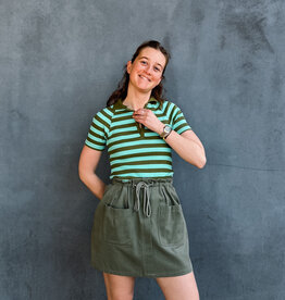 Damson Madder Polo 'Delphi' - Green - Damson Madder