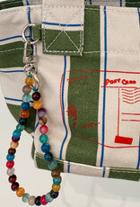 Becksöndergaard Bag Canvas 'Stripie Gabby' - Banana Palm Green - Beck Söndergaard