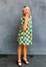 Damson Madder Jurk 'Bridget' - Green Butter Gingham - Damson Madder