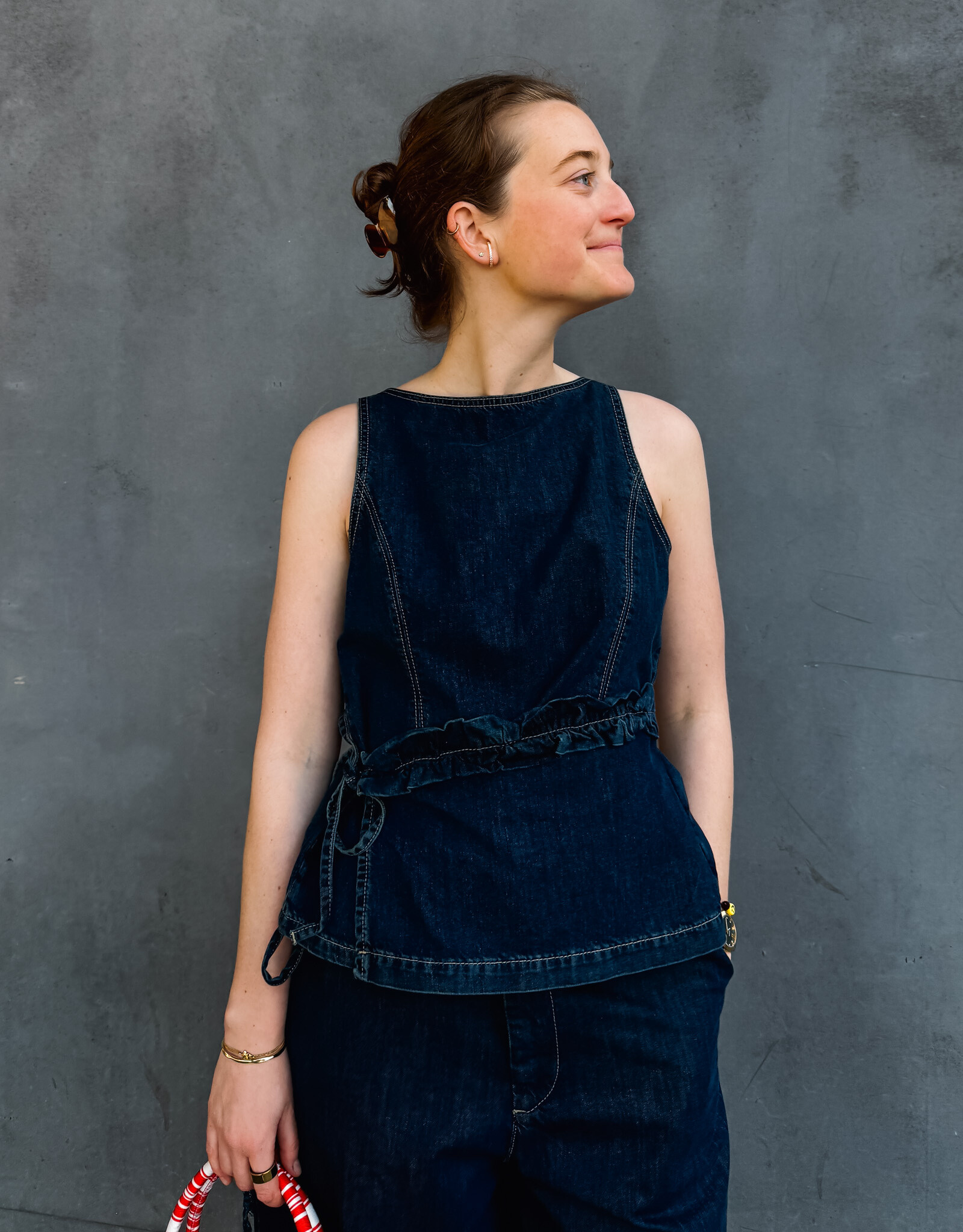 Damson Madder Top 'Maxime' - Dark Indigo - Damson Madder