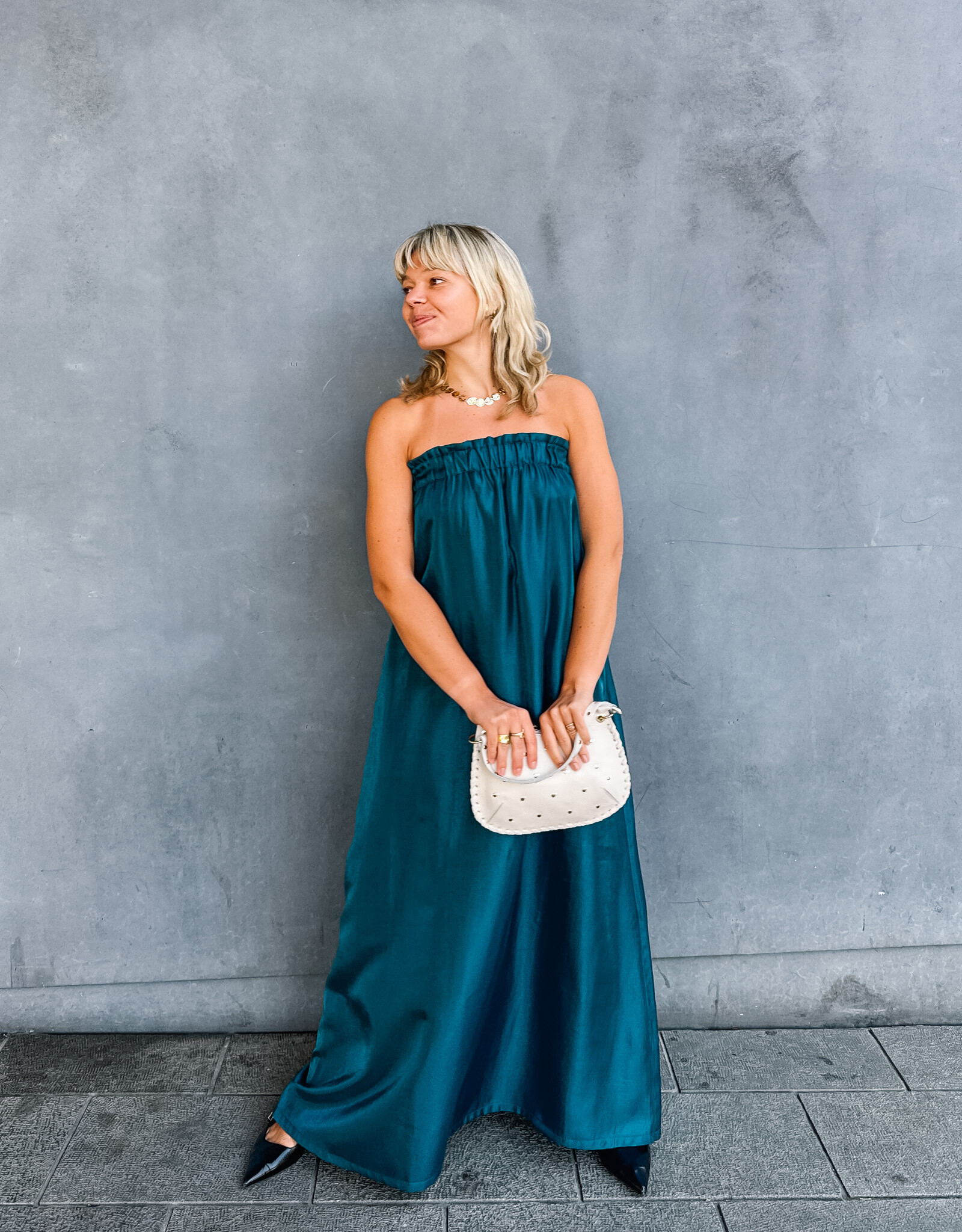 Monré Jurk 'Felice' - Blue - Monré