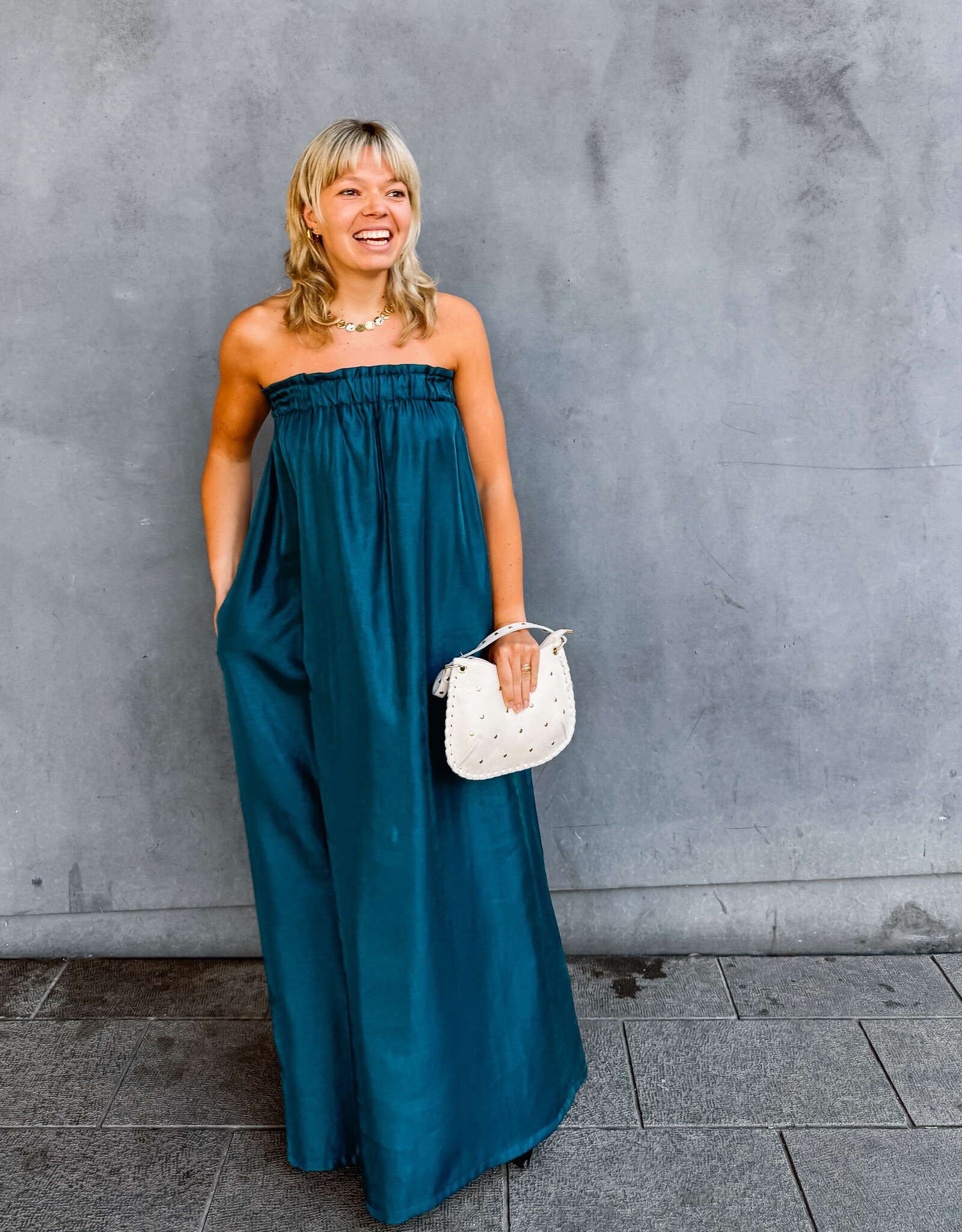 Monré Jurk 'Felice' - Blue - Monré