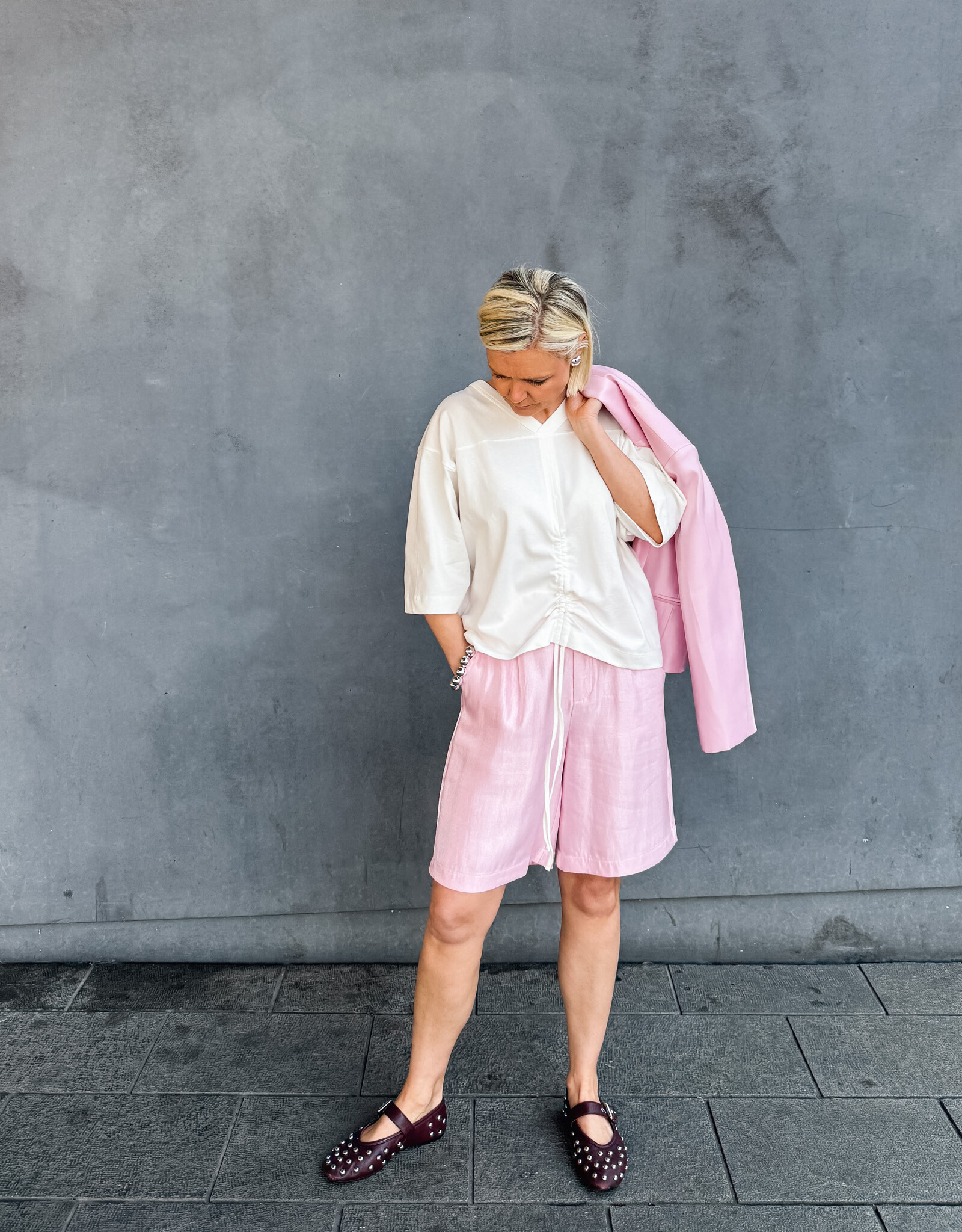 Refined Department Bermuda 'Puma' - Soft Pink - Refined Department