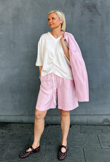 Catwalk Junkie T-Shirt 'Strap Detail' - Off White - Catwalk Junkie