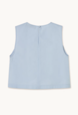 The Tiny Big Sister Top 'Embroidered' - Blue - The Tiny Big Sister