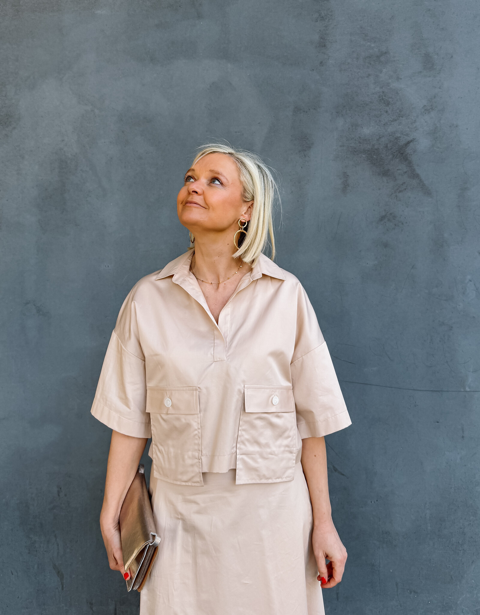 Bô-Dôme Blouse 'Bari' - Beige  - Bô-Dôme