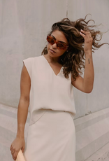 Monré Top 'Jojo' - Ecru - Monré