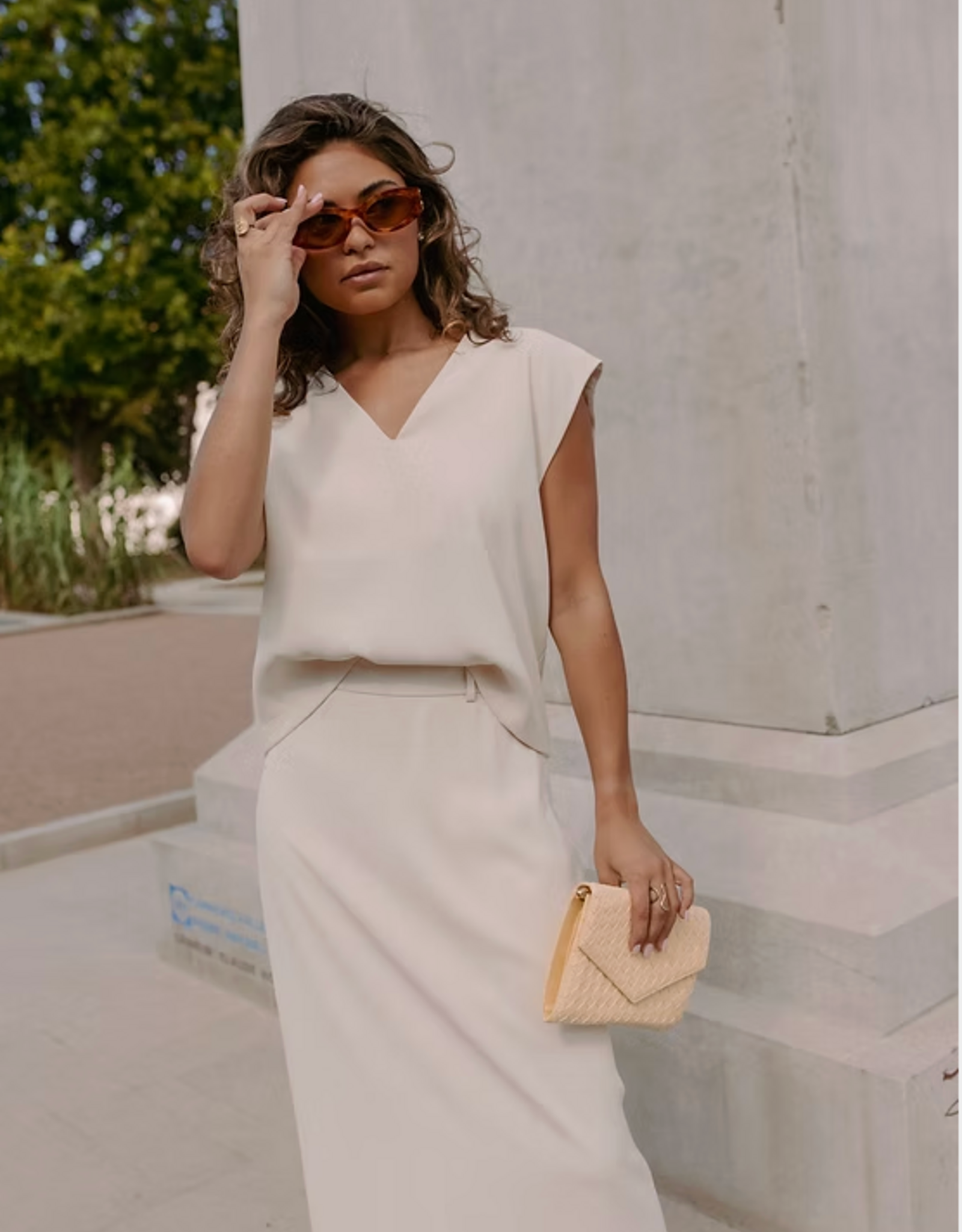 Monré Top 'Jojo' - Ecru - Monré