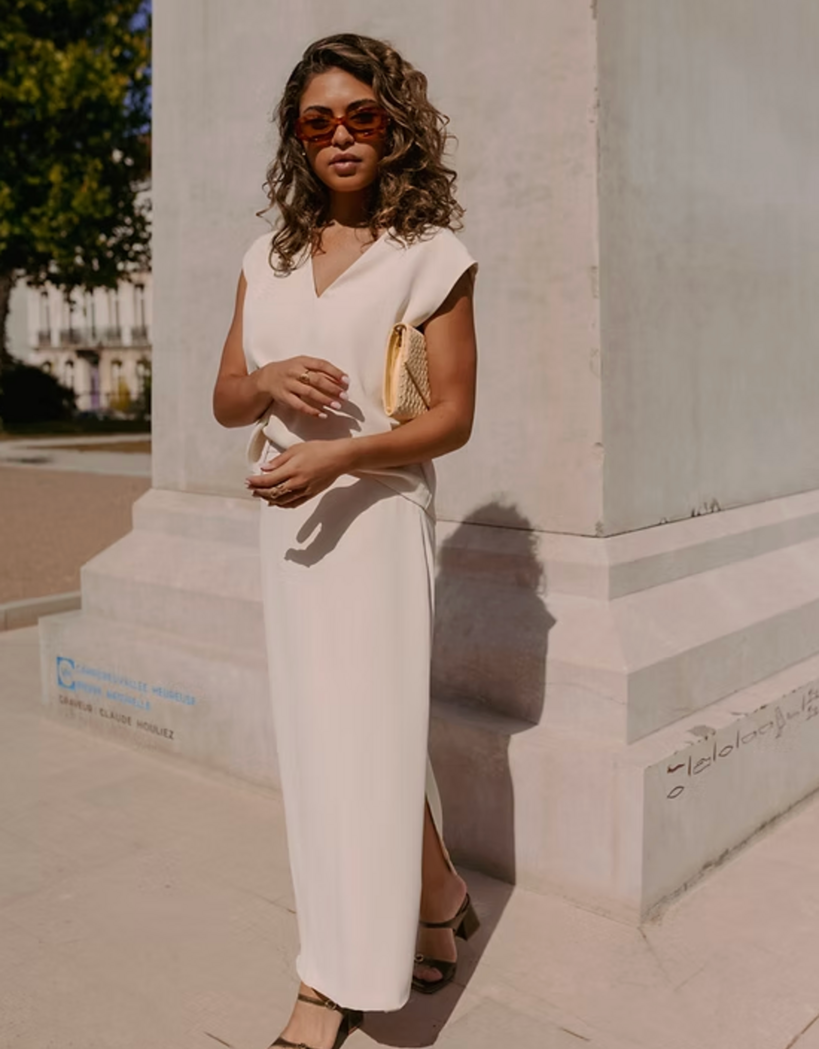 Monré Top 'Jojo' - Ecru - Monré