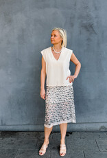 Rok Flower Sequins 'Gilla' - Creme - Neo Noir