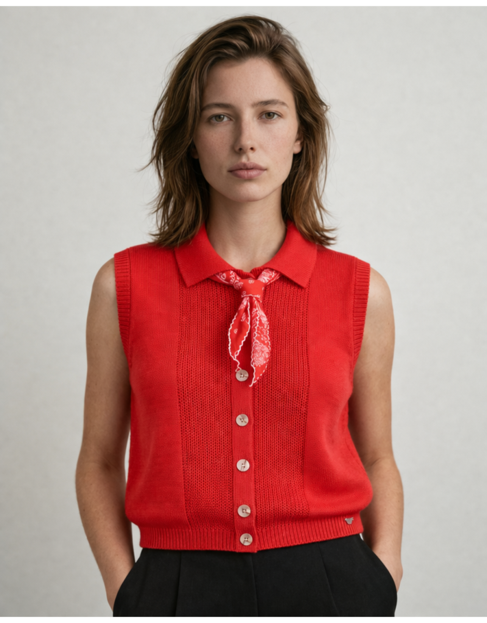 Orfeo - LMK Waistcoat 'Davis' - Rouge - Orfeo