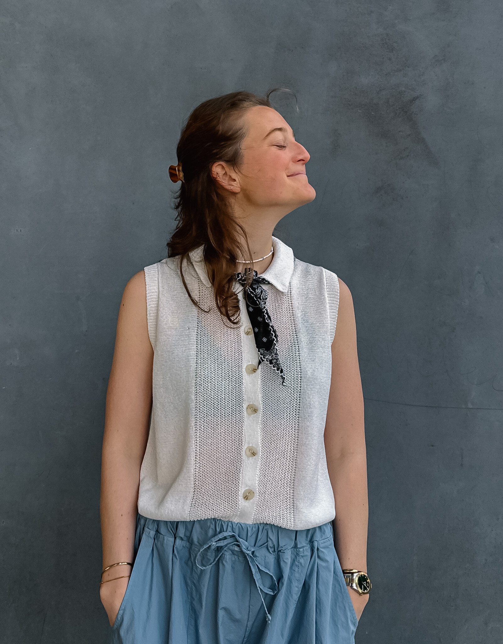 Orfeo - LMK Waistcoat 'Davis' - Ecru - Orfeo