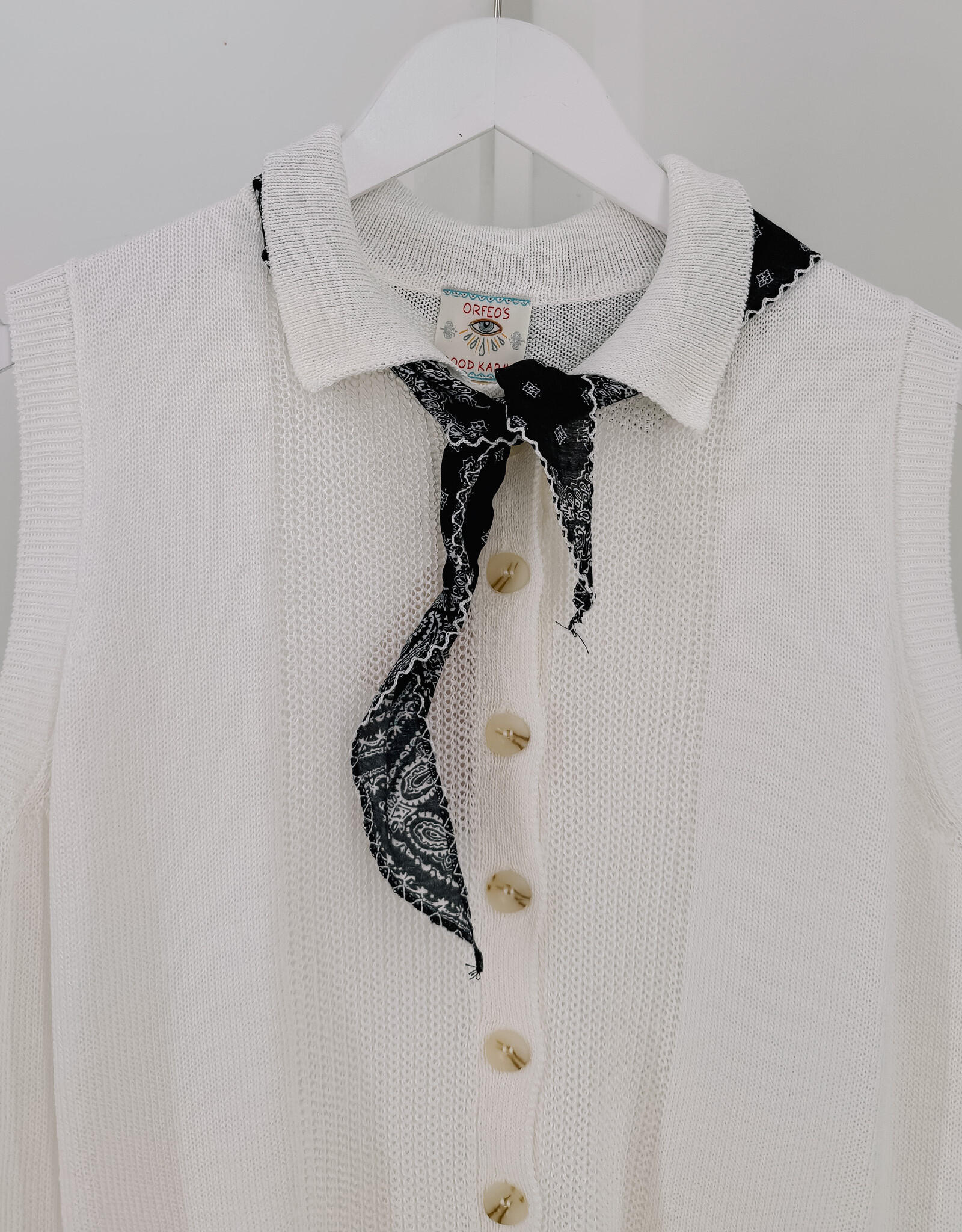 Orfeo - LMK Waistcoat 'Davis' - Ecru - Orfeo