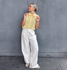 Withblack Jeans Wide  'Angelina' - White - Withblack