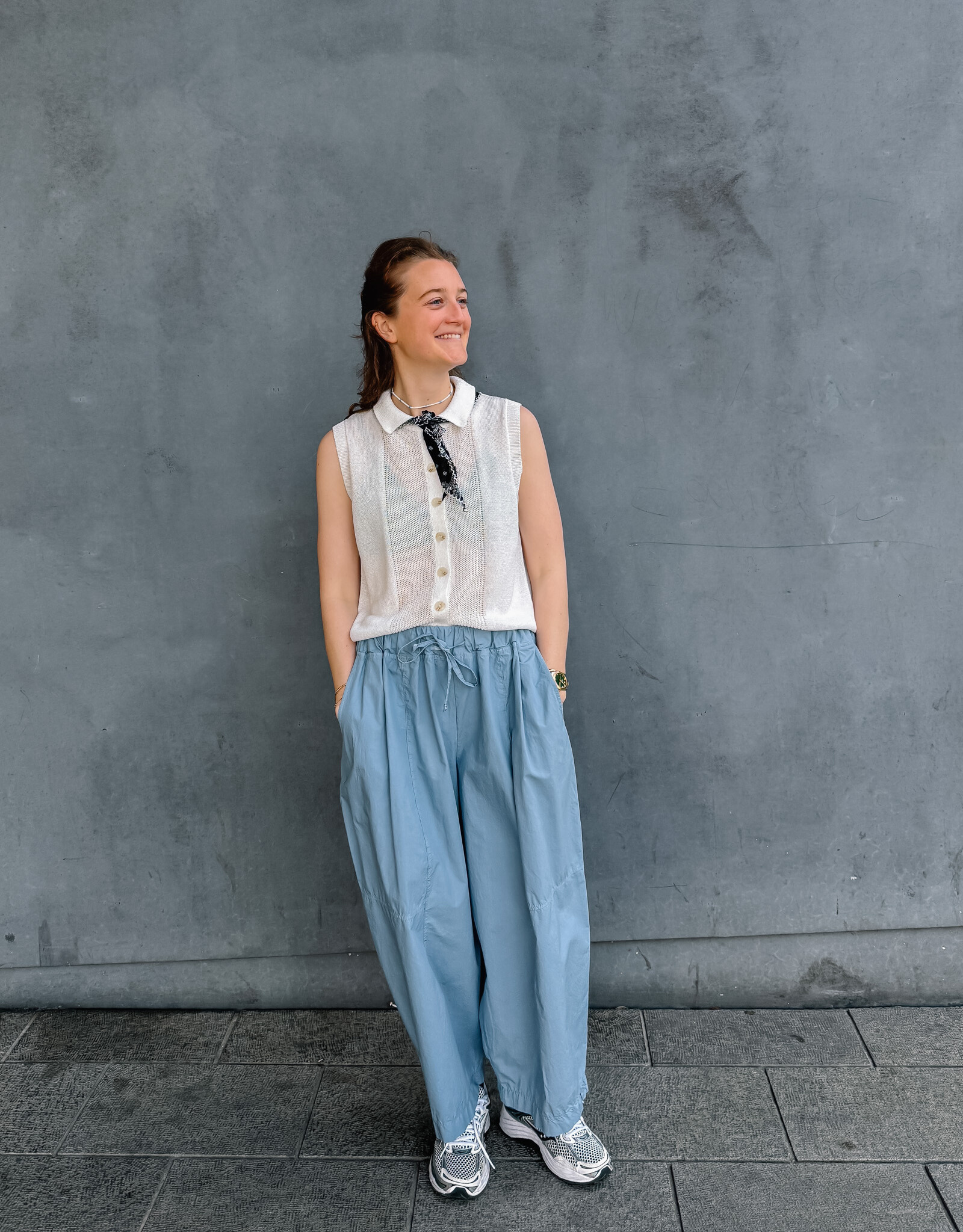 The Golden House Joh Broek Barrel 'Elodie' - Sky Blue - TU